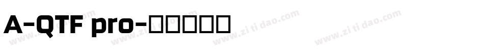 A-QTF pro字体转换